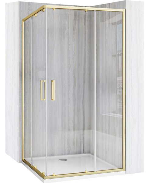Sprchový kout REA City 80x100 Brush Gold