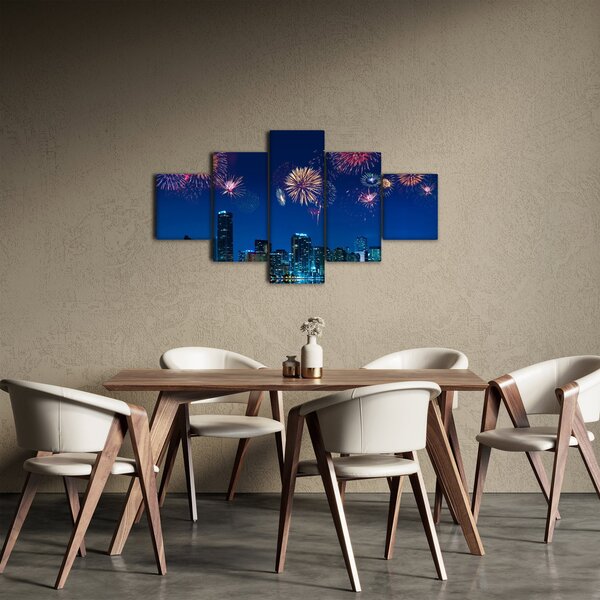 Obraz - Ohňostroj v Miami (125x70 cm)