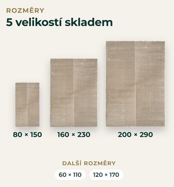 Angel Carpet, Kusový koberec Zafiro 19 Gold, 60x110, žlutá, kancelář