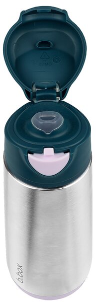 Termoska na pití, 500ml, b.box, indigo/růžová