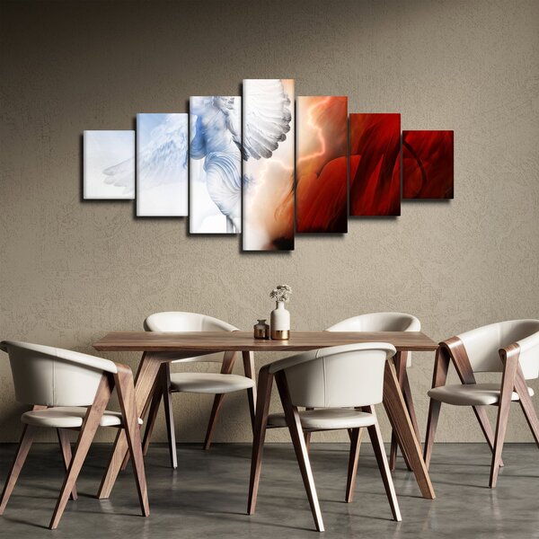 Obraz - Dobro a zlo (210x100 cm)