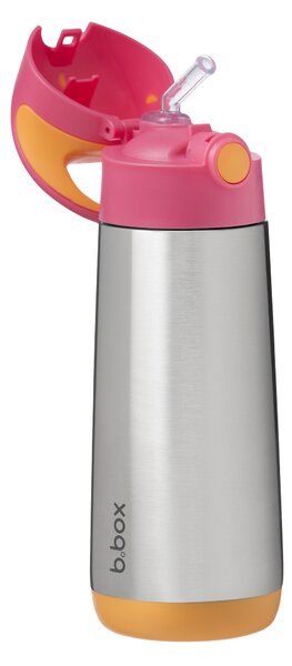 Termoska s brčkem, 500ml, b.box, růžovo/oranžová