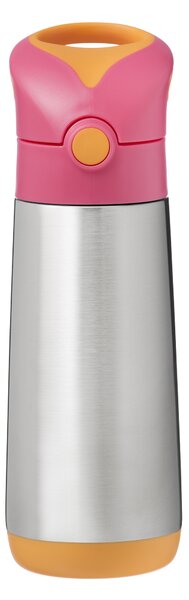Termoska s brčkem, 500ml, b.box, růžovo/oranžová