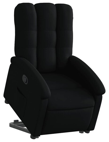 Zvedací polohovací křeslo černé textil 3204094