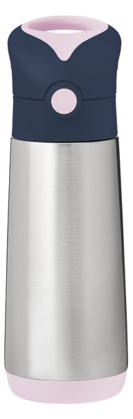 Termoska s brčkem, 500ml, b.box, indigo/růžová