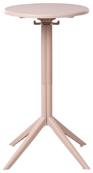 Zahradní barový stůl LEGRENA 60 cm 60 cm Béžová