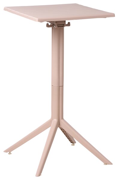 Zahradní barový stůl LEMNOS 60 cm 60 cm Béžová