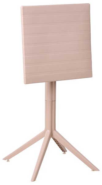 Zahradní barový stůl LEMNOS 60 cm 60 cm Béžová