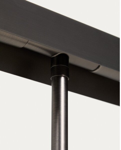 Černá stojací lampa (výška 121 cm) Lynor – Kave Home