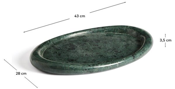 Mramorový dekorační tác 28x43 cm Lenorel – Kave Home