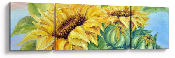 Obraz rozkvetlých slunečnic (170x50 cm)
