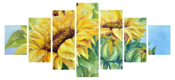 Obraz rozkvetlých slunečnic (210x100 cm)