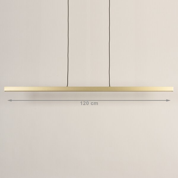 Závěsné designové LED svítidlo nad stůl Corciano L Gold (LMD)