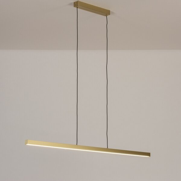 Závěsné designové LED svítidlo nad stůl Corciano L Gold (LMD)