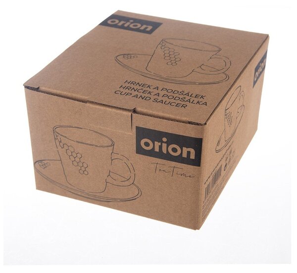Černý keramický šálek na cappuccino 250 ml Tea Time – Orion