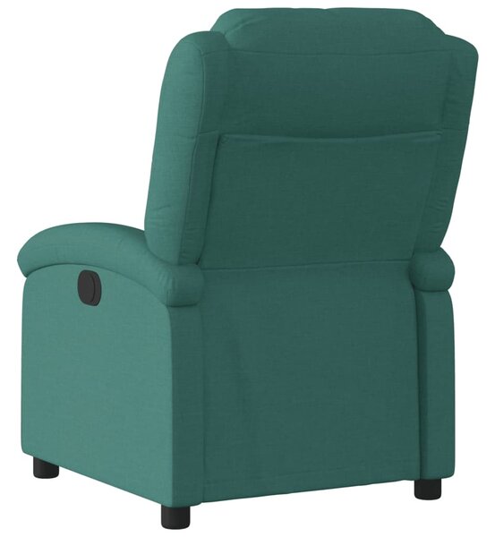 Elektrické polohovací křeslo tmavě zelené textil 3204146