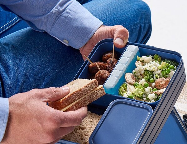 Bento svačinový box Midi, 900ml, Mepal, námořní modrá