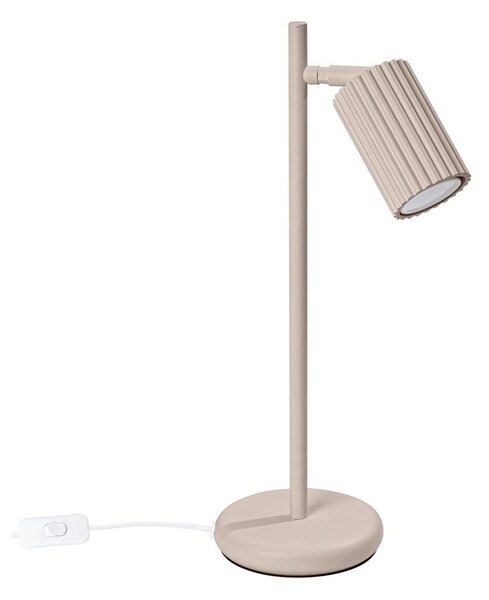 Taupe kovová stolní lampa (výška 43 cm) Gleam – Sollux