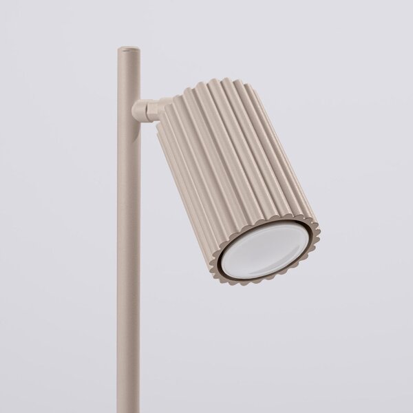 Taupe kovová stolní lampa (výška 43 cm) Gleam – Sollux
