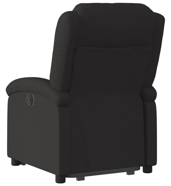 Zvedací polohovací křeslo černé textil 3204166