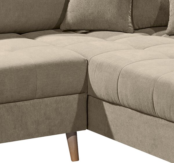 ROHOVÁ SEDAČKA, textil, kompozitní dřevo, pískové barvy MID.YOU - Sedací soupravy, Online Only
