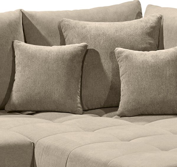 ROHOVÁ SEDAČKA, textil, kompozitní dřevo, pískové barvy MID.YOU - Sedací soupravy, Online Only