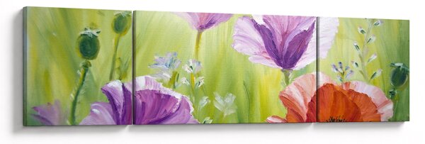 Obraz - Vlčí máky (170x50 cm)