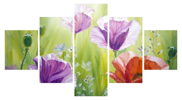 Obraz - Vlčí máky (125x70 cm)