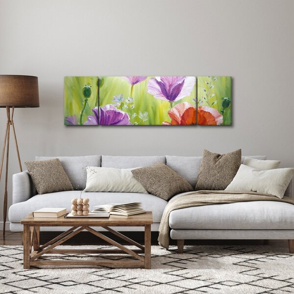 Obraz - Vlčí máky (170x50 cm)