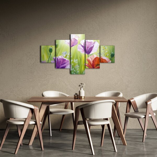 Obraz - Vlčí máky (125x70 cm)