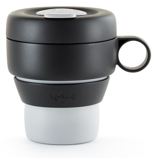 Černý termo hrnek 400 ml To Go – Lékué