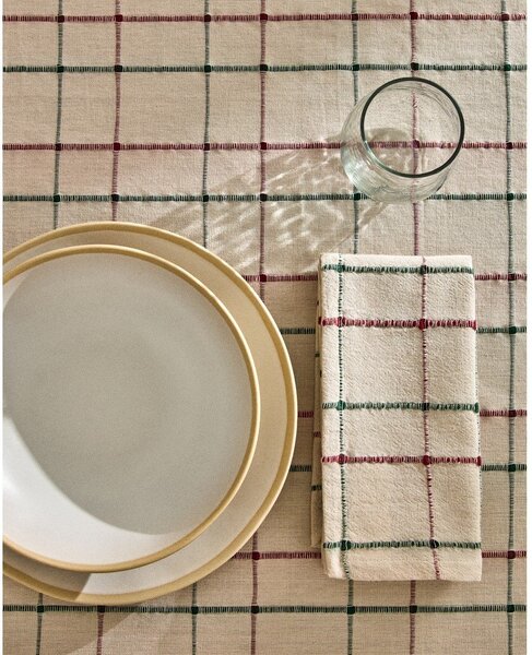 Ručně výraběný ubrus z žakáru 150x250 cm Aldelie – Kave Home