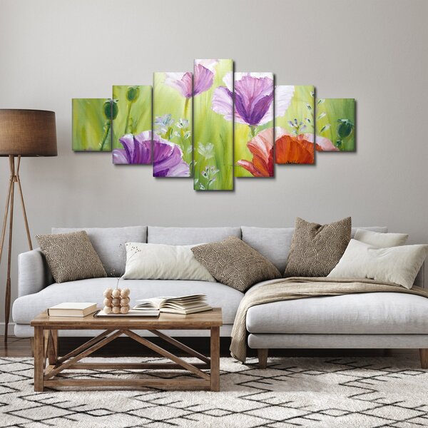 Obraz - Vlčí máky (210x100 cm)