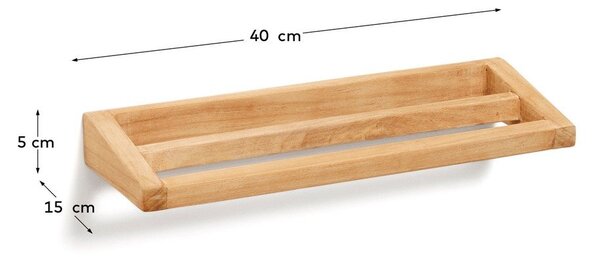 Dřevěný držák na ručníky v přírodní barvě Vedel – Kave Home