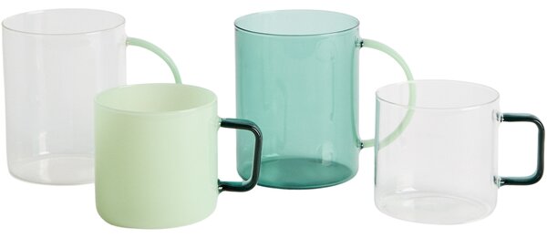 Kave Home Čirý skleněný hrnek Micla 400 ml