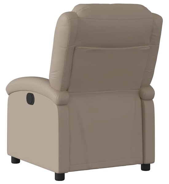 Elektrické polohovací křeslo cappuccino umělá kůže 3204218