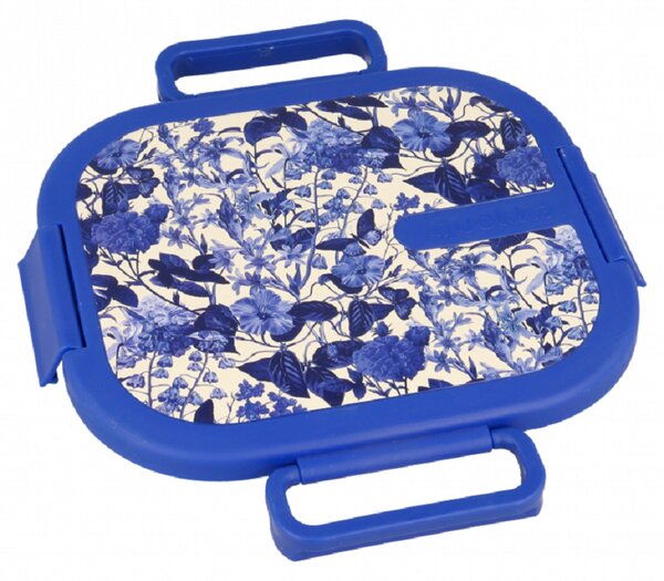 Quokka Nerezový Lunch box, 1l, Quokka, blue blossom