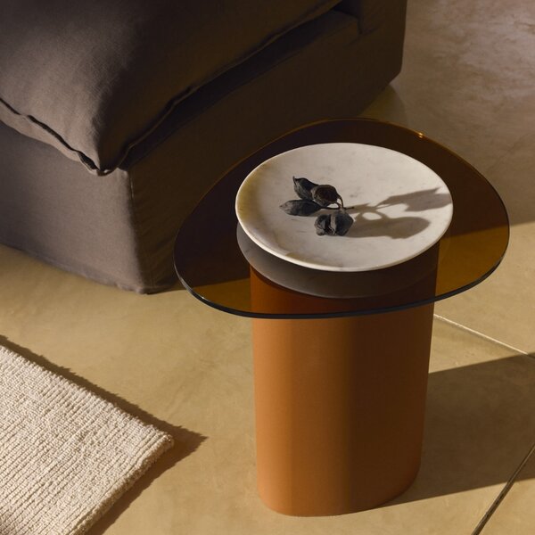 Kave Home Bílý mramorový dezertní talíř Erefi 23 cm