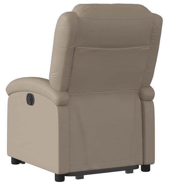 Zvedací polohovací křeslo cappuccino umělá kůže 3204232