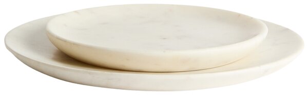 Kave Home Bílý mramorový talíř Erefi 30 cm