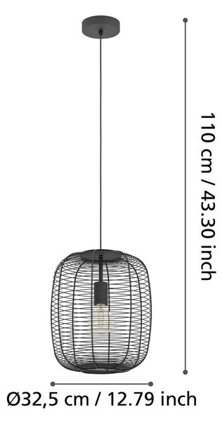 ZÁVĚSNÉ SVÍTIDLO, 33/110 cm - Závěsná světla