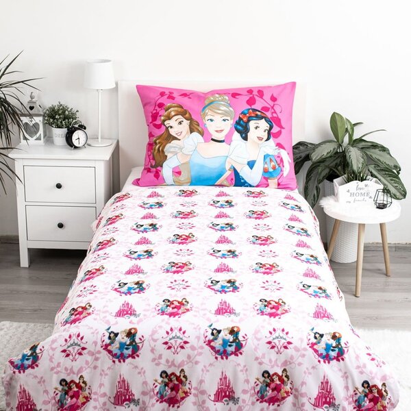 Bavlněné dětské povlečení na jednolůžko 140x200 cm Princezny "Heart" – Jerry Fabrics