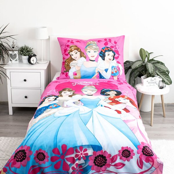 Bavlněné dětské povlečení na jednolůžko 140x200 cm Princezny "Heart" – Jerry Fabrics