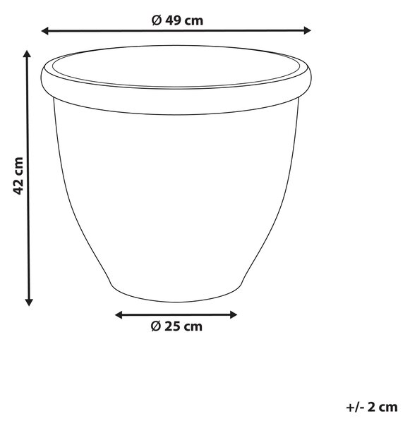 Květináč TESALIA 49 cm Šedá
