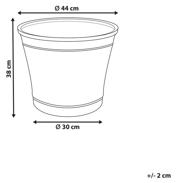 Květináč CISTUS 44 cm Šedá