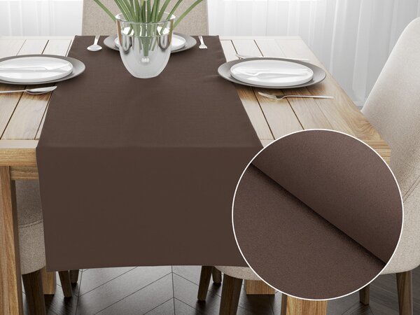 Biante Dekorační běhoun na stůl BKS-409 Čokoládově hnědý 20x120 cm