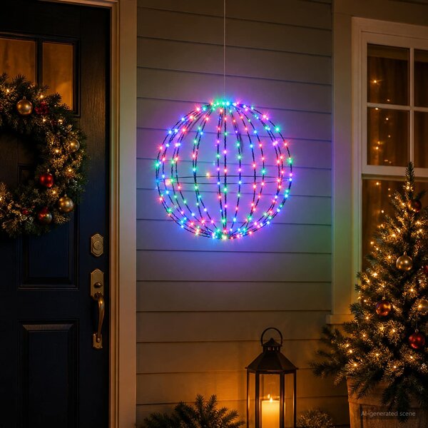 VidaXL Vánoční špička světla 96 LED Průměr 30 x 32 cm [42019113] Barva světla: Teplá bílá
