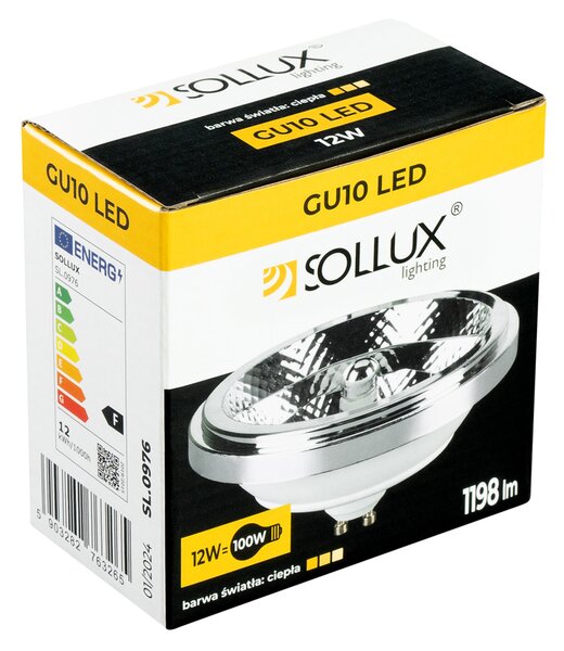 Sollux Lighting LED žárovka GU10 AR111 3000K 12W 1198lm