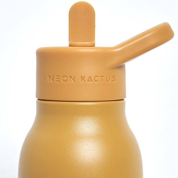 Dětská nerezová láhev, 340ml, Neon Kactus, žlutá
