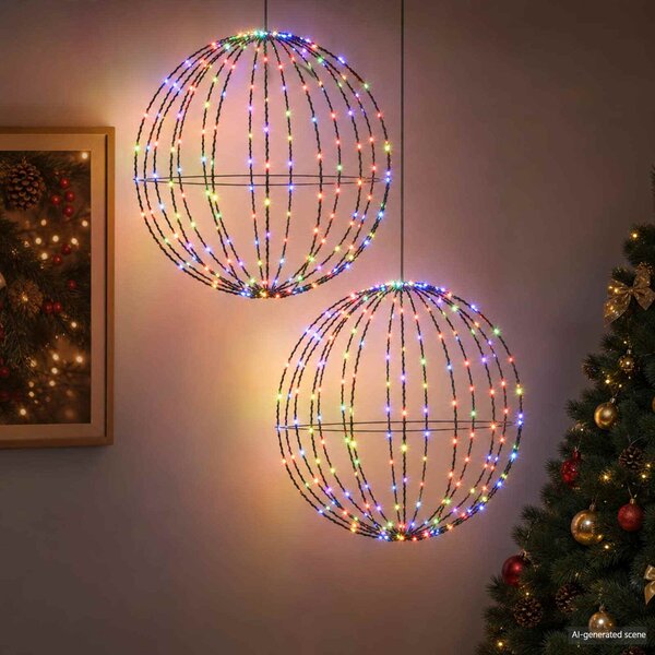 VidaXL Vánoční špička světla 2 ks 384 LED [42019112] Barva světla: Teplá bílá